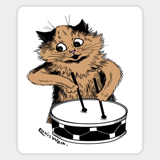 Drummer Cat Magnet